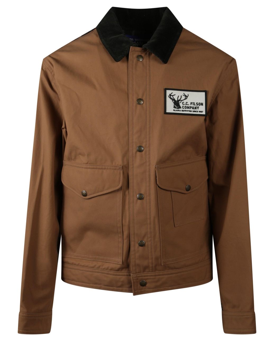 Junya Watanabe Brown Oxford Cotton And Wool Work Jacket for men