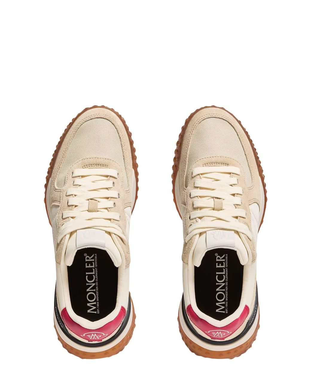 Moncler White City Trek Sneakers for men