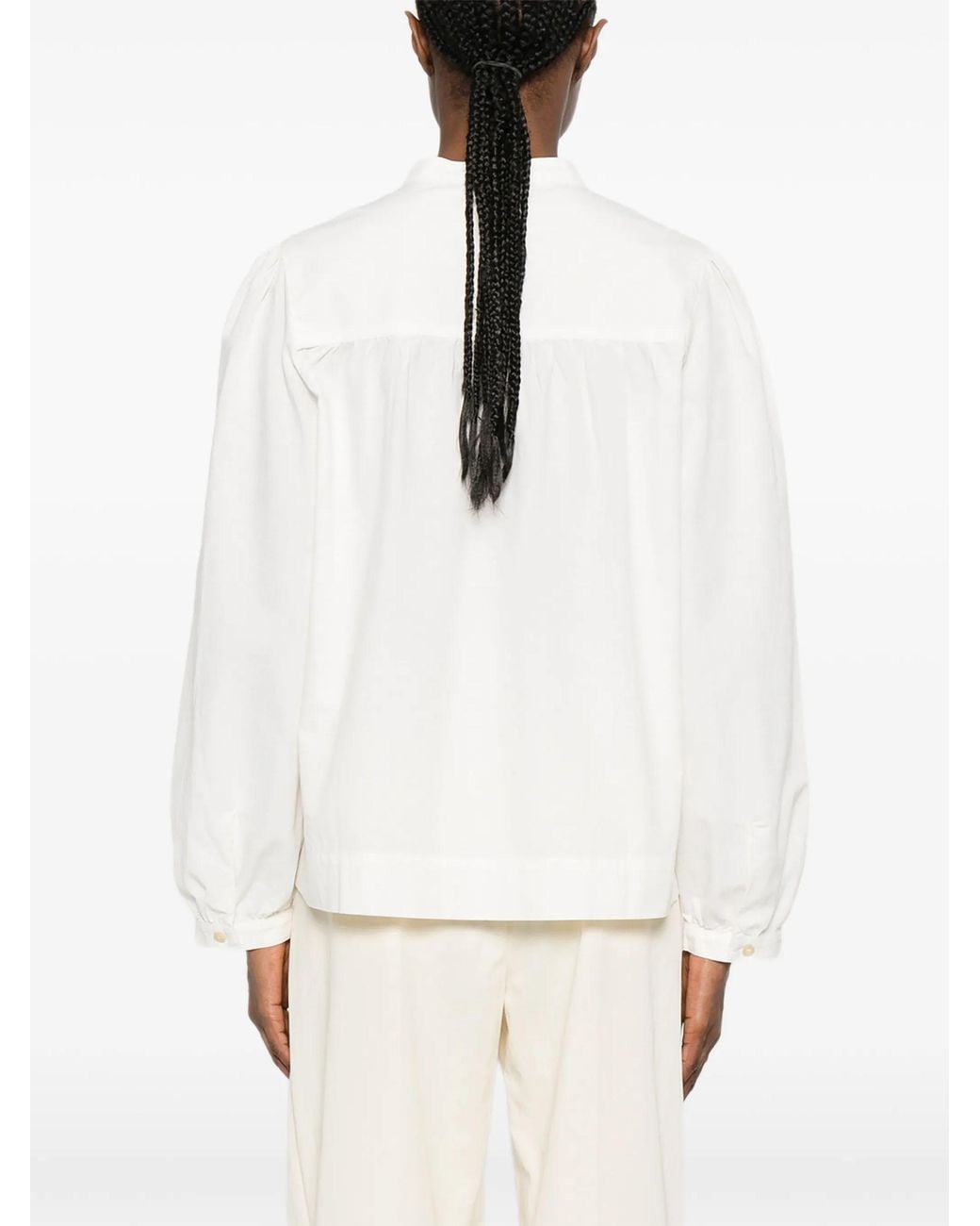 A.P.C. White Babydoll Blouse