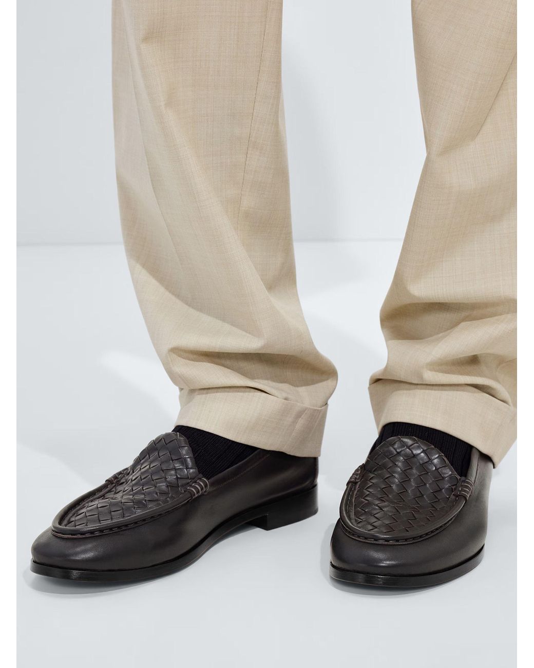 Bottega Veneta Brown Silenzio Loafer for men