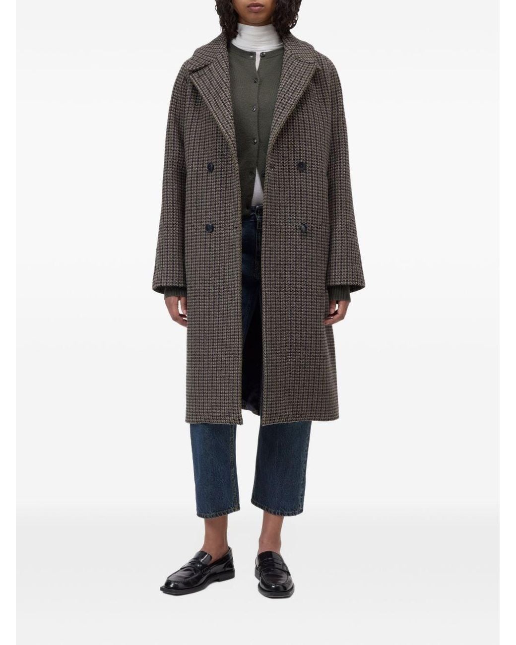 Closed Gray Wool Blend Double-Breasted Coat