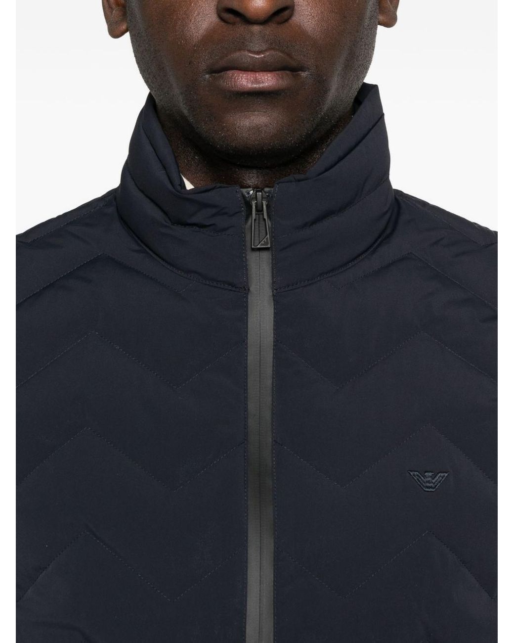 Emporio Armani Blue Down Vest for men