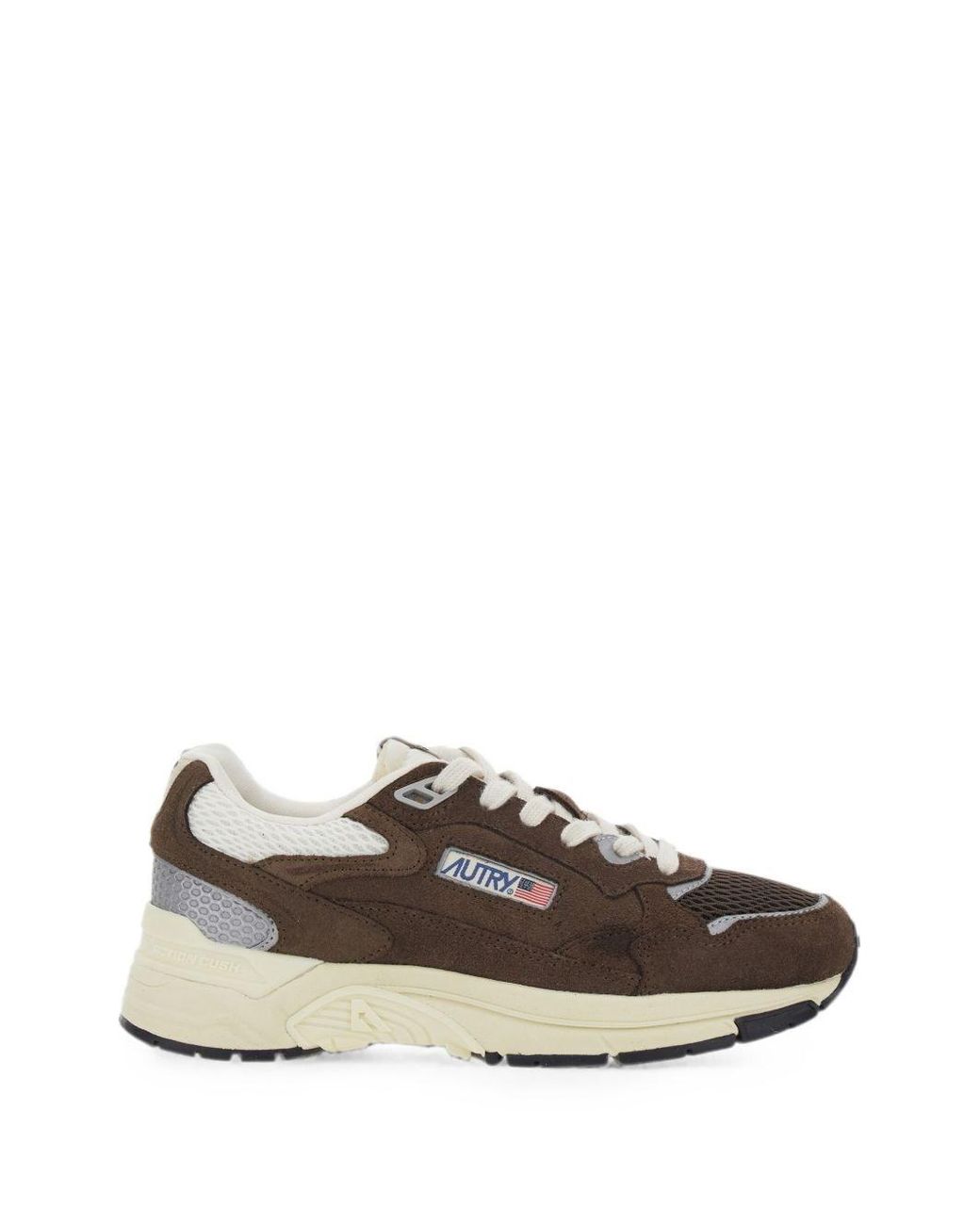 Autry Brown Hyperway Low Sneakers for men