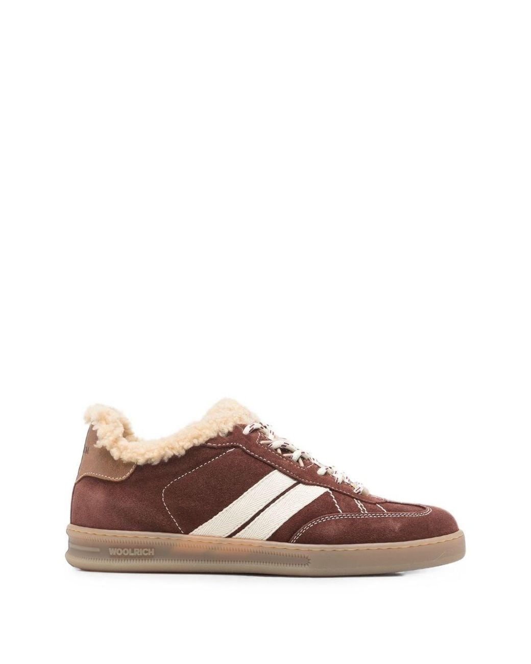 Woolrich Brown Leather Sneakers