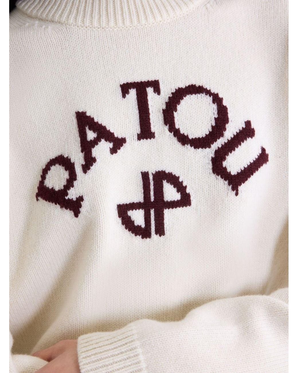 Patou White Sweater With Logo
