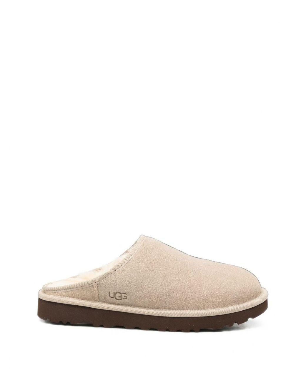 Ugg White Classic Slip On Slippers for men