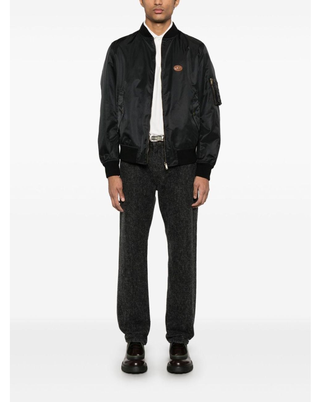 Valentino Black Bomber Jacket for men