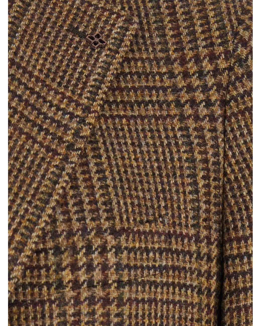 Tagliatore Brown Montecarlo Checked Single-Breasted Blazer for men