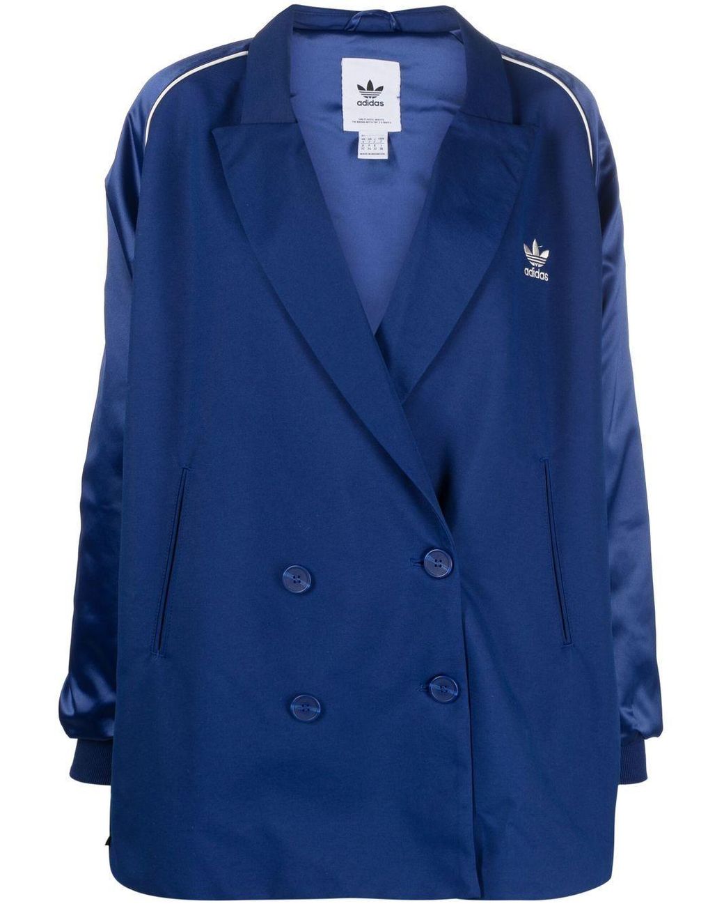 adidas Varsity Jacket in Blue | Lyst