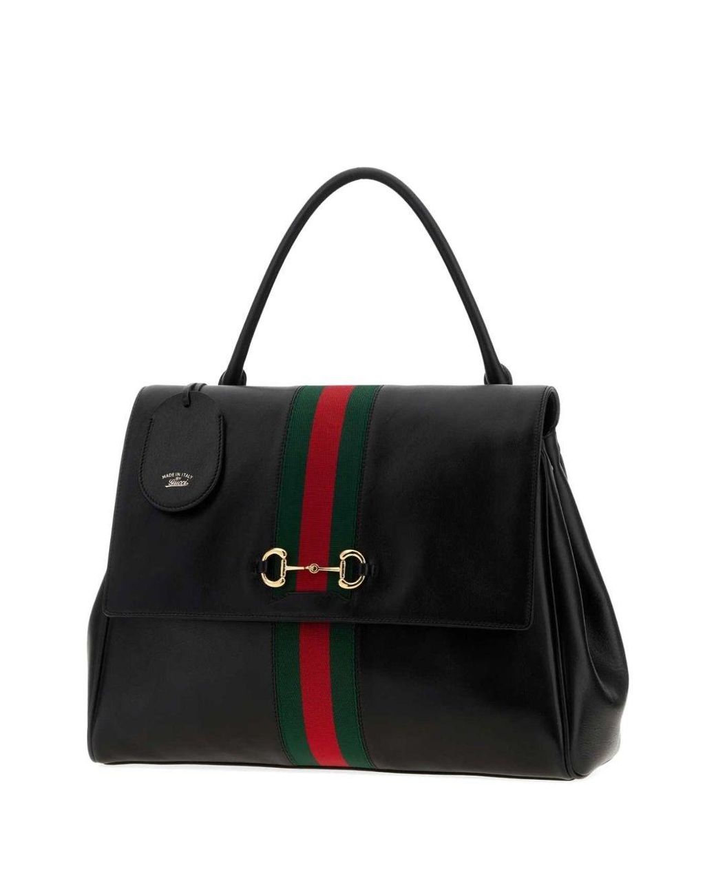 Gucci Black Paparazzo Large Leather Handbag