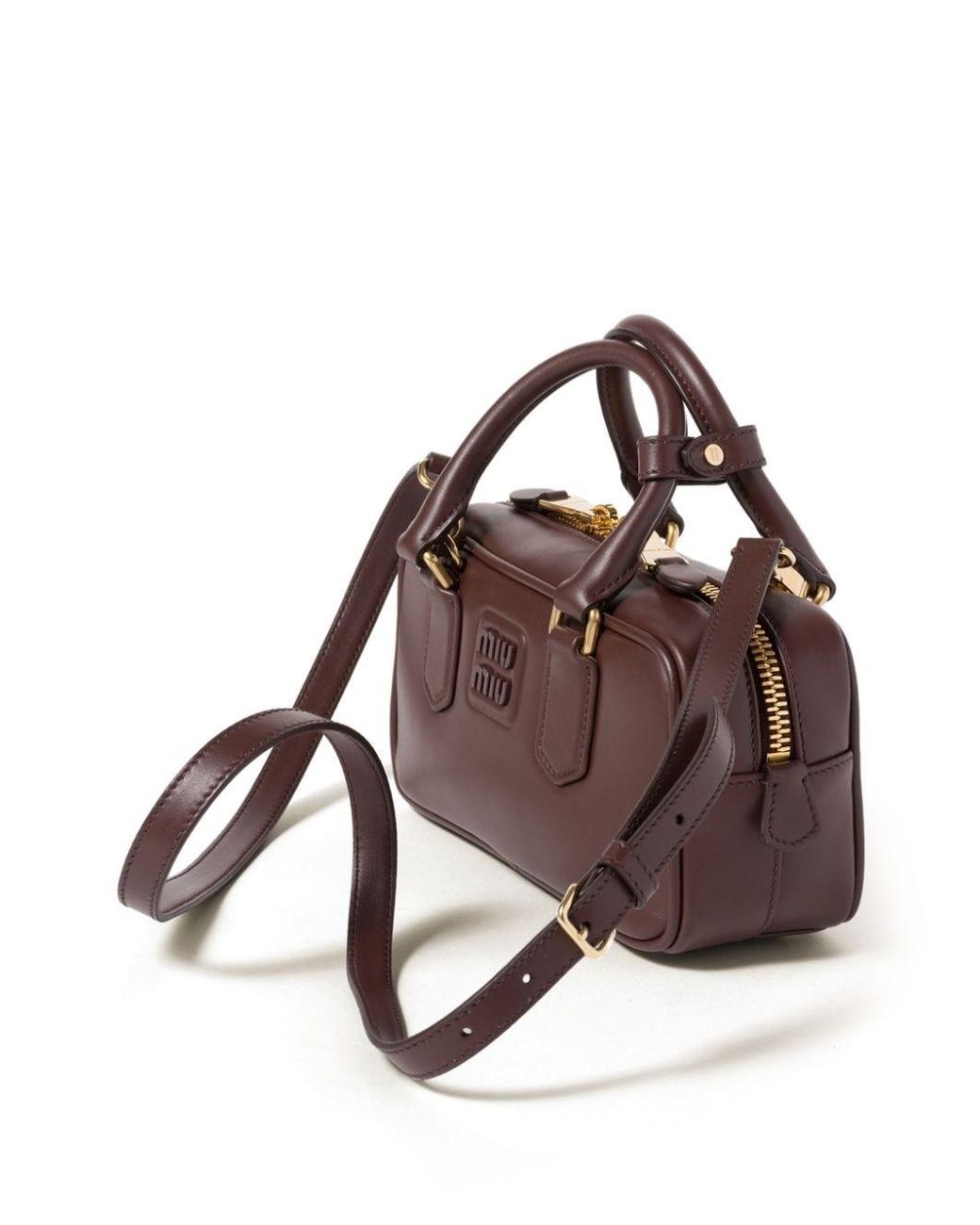 Miu Miu Brown Arcadie Leather Bag
