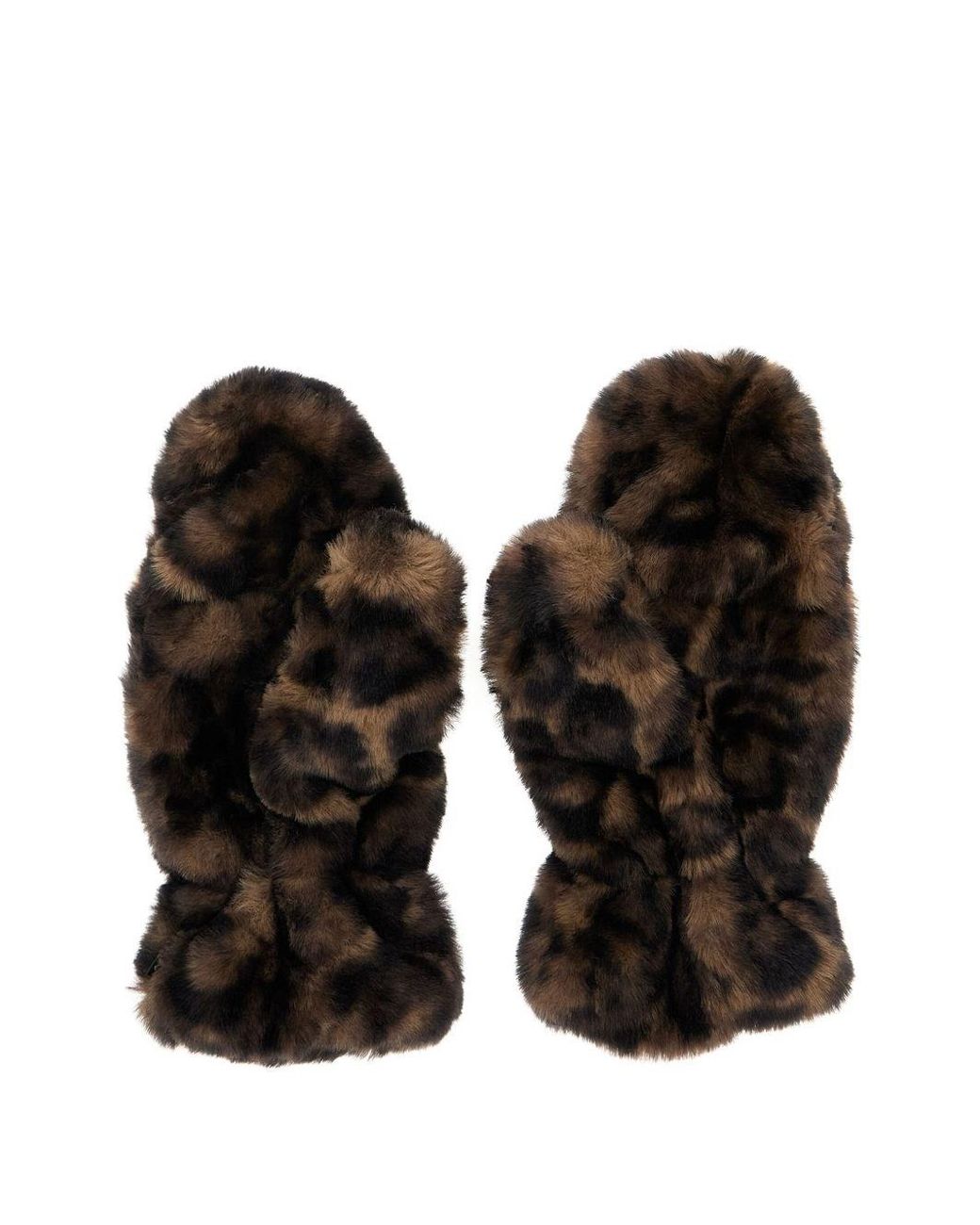 Apparis Black Coco Leopard Gloves