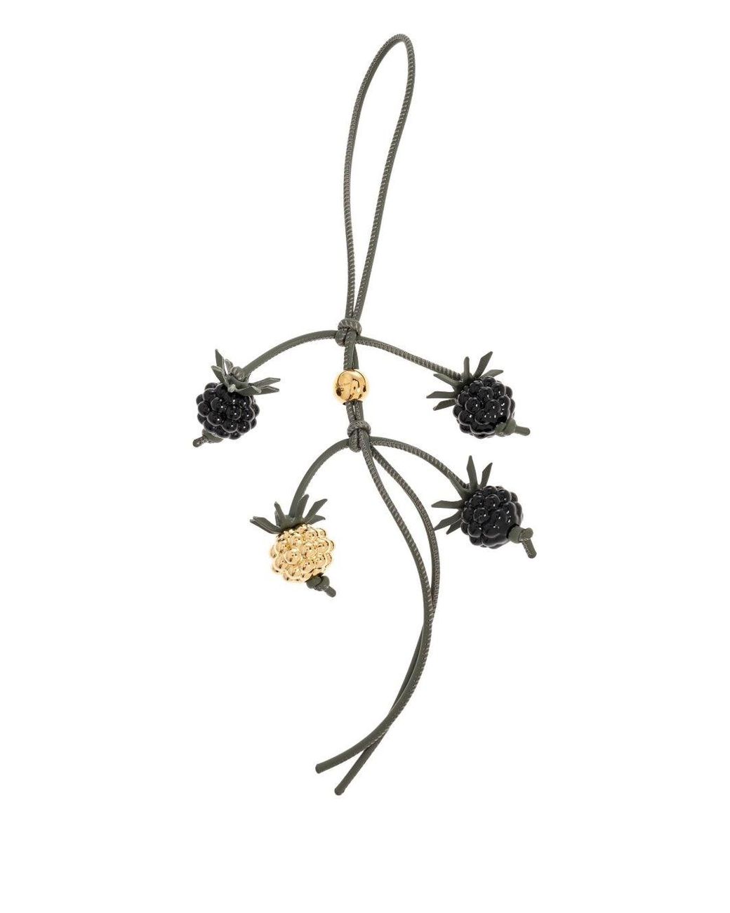 Loewe Black Berry Leather Charm