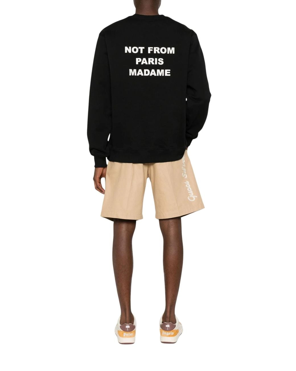 Drole de Monsieur Black Le Sweatshirt Slogan Top for men