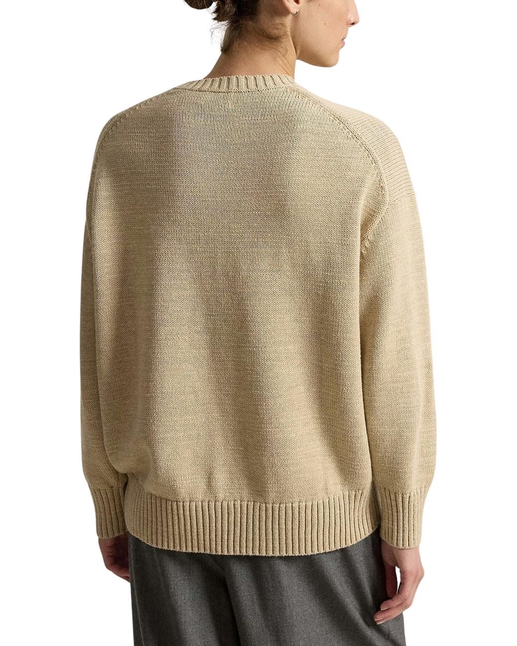 Polo Ralph Lauren White Polo Bear Knit Sweater