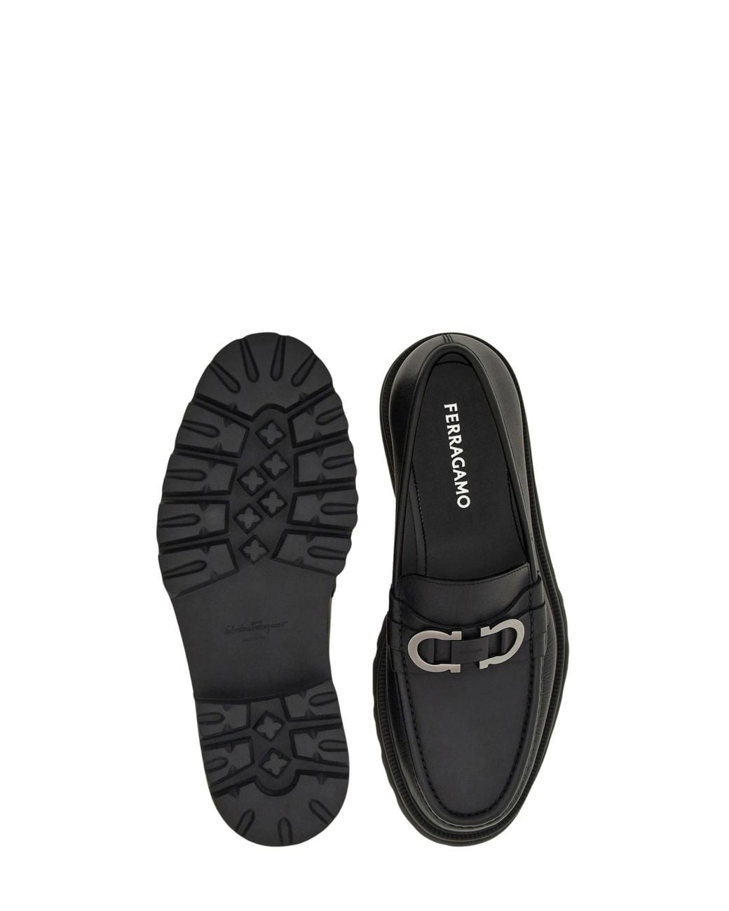 Ferragamo Black Cocoon Loafer for men