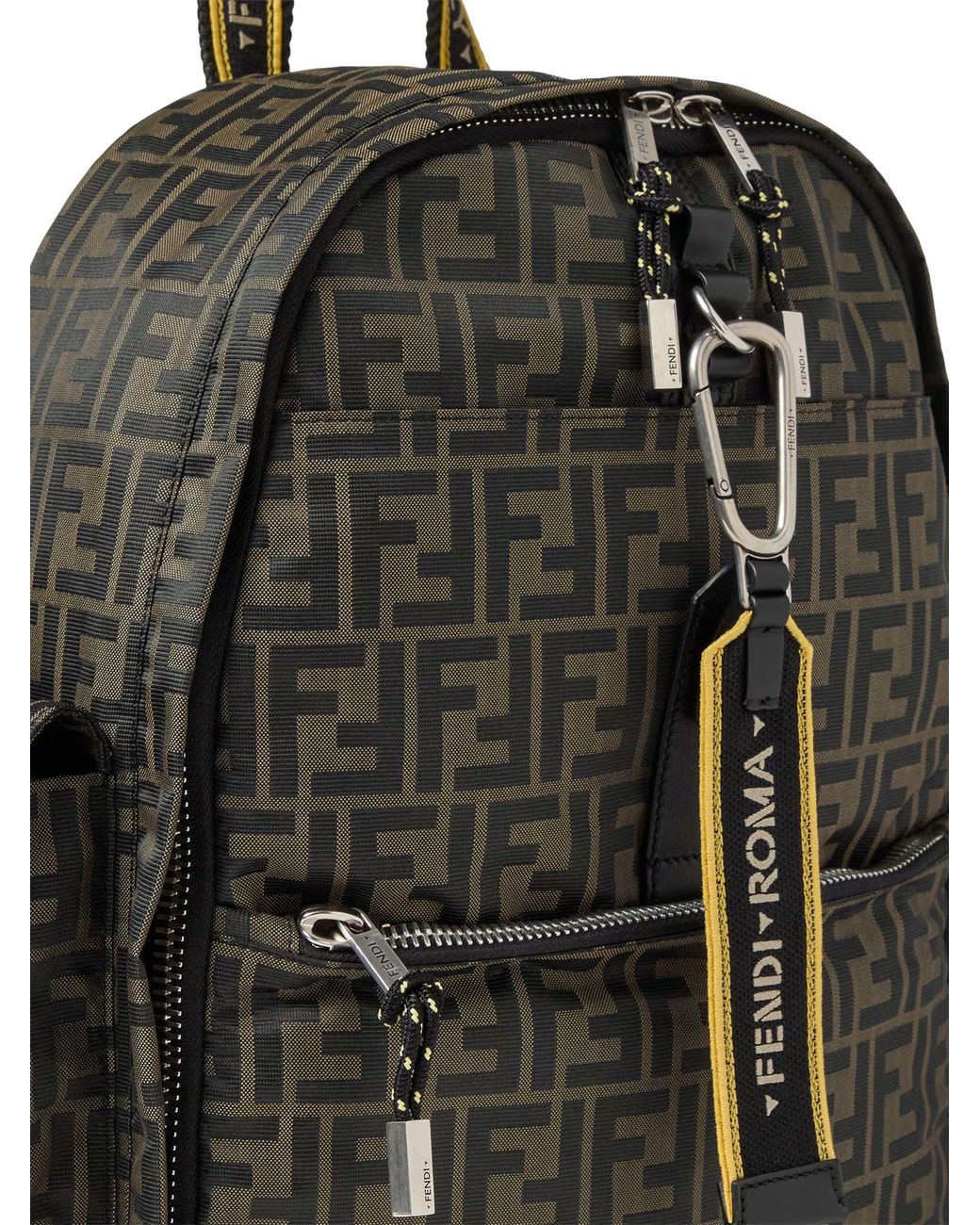 Fendi Black Climb Backpack for men