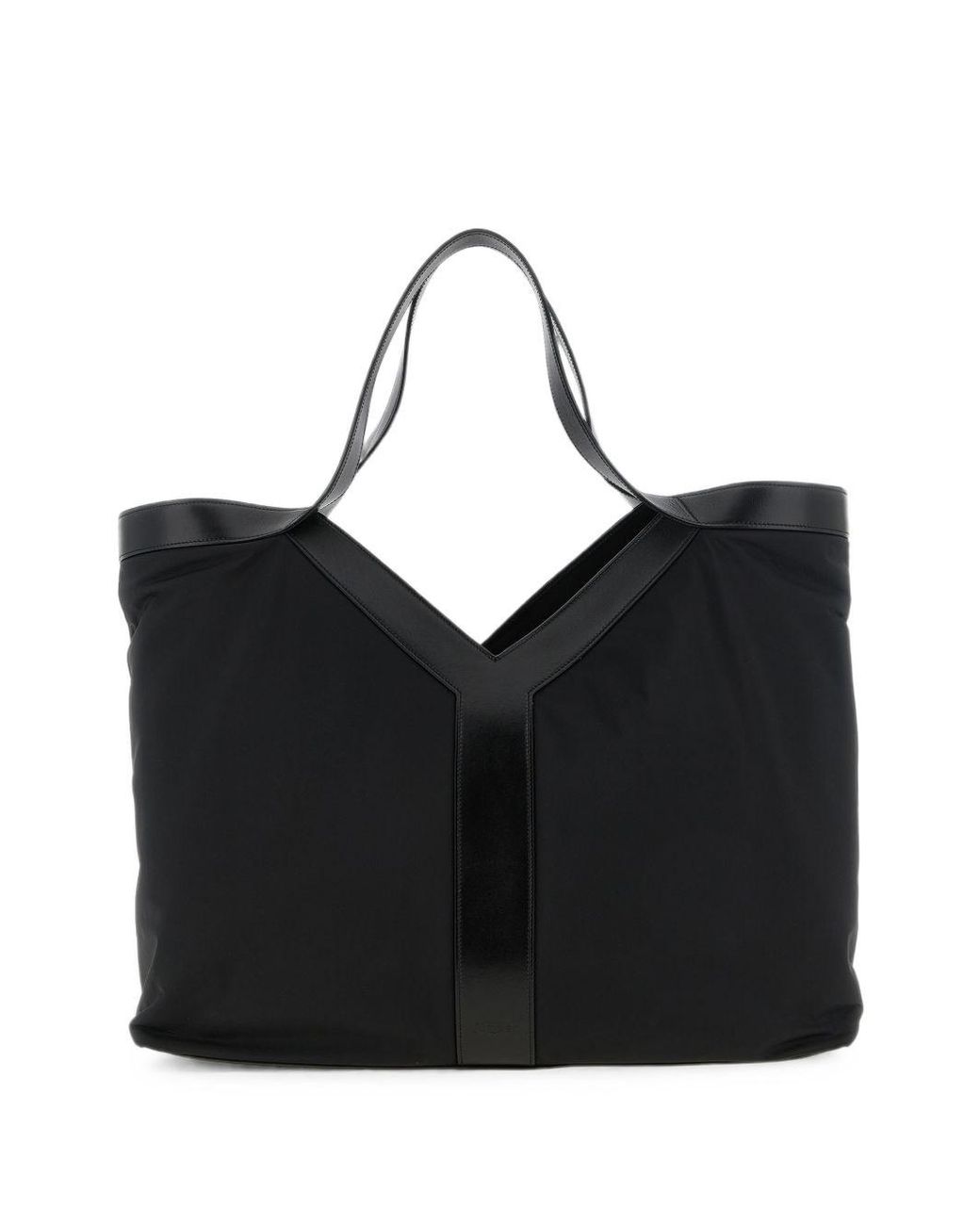 Saint Laurent Black Y Large Nylon Tote Bag for men