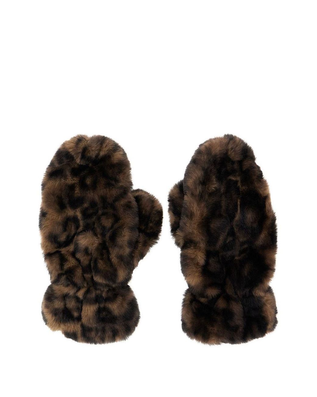 Apparis Black Coco Leopard Gloves