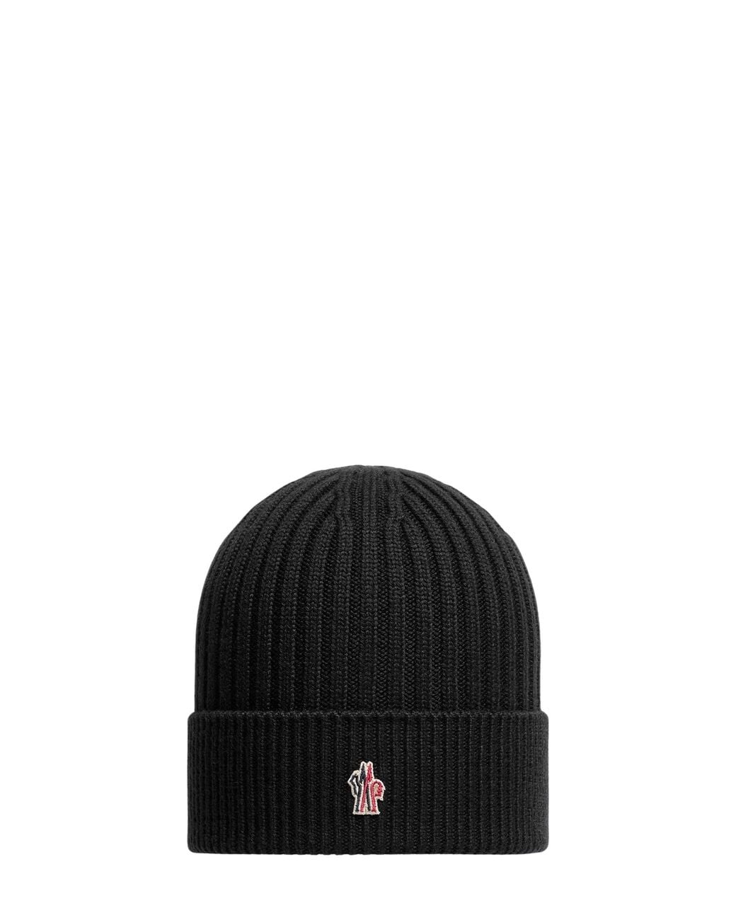 Moncler Black Wool Beanie for men