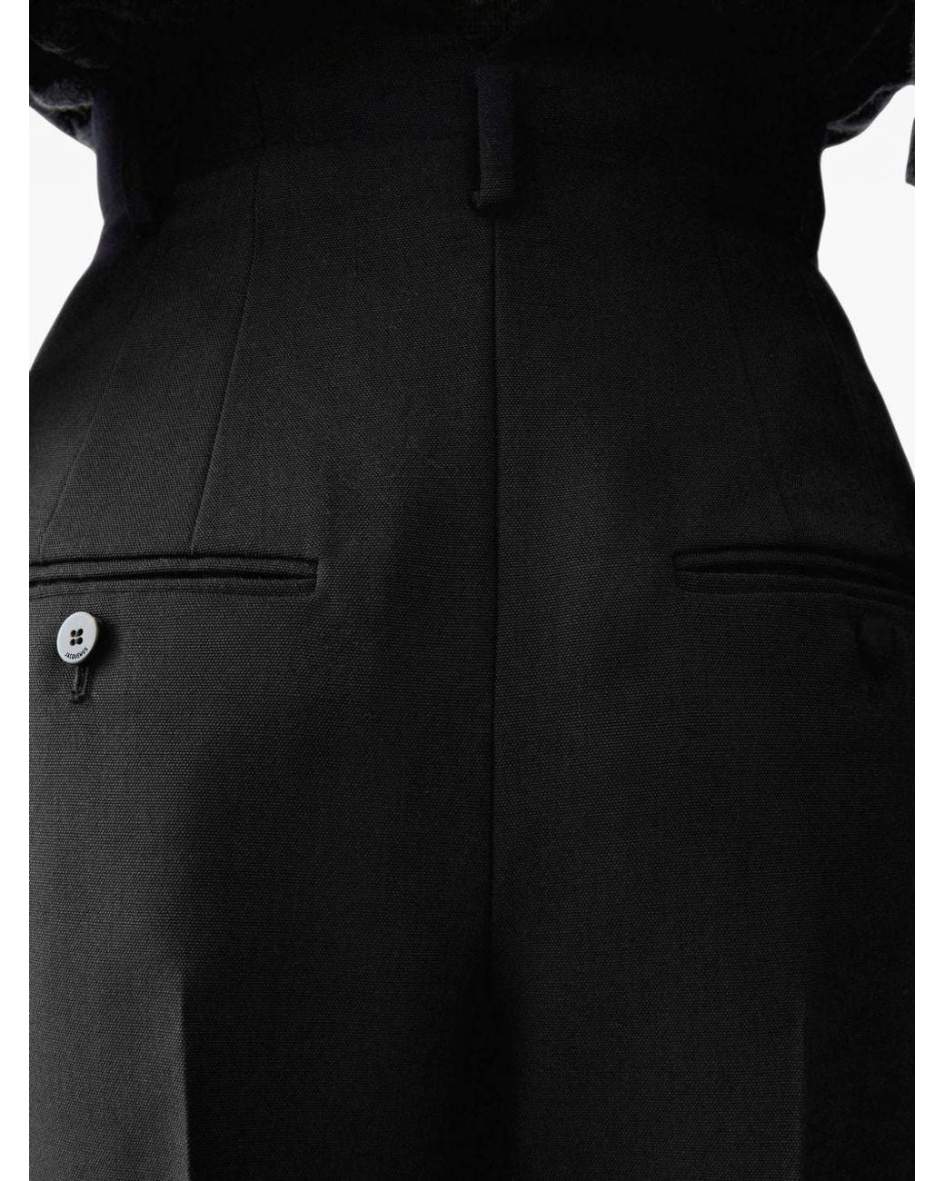 Jacquemus Black Wool Balloon Trousers By