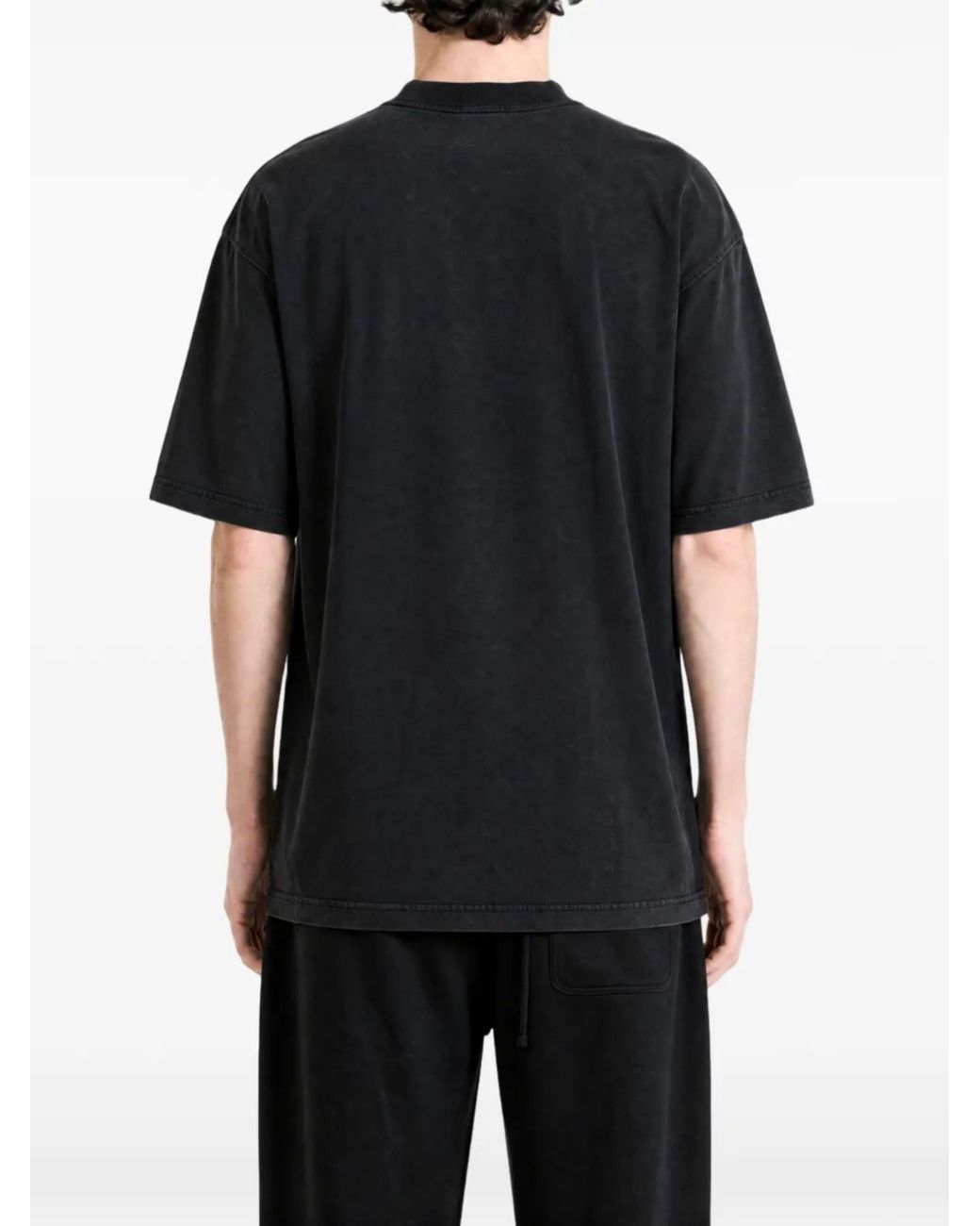 Balenciaga Blue Printed T-Shirt for men