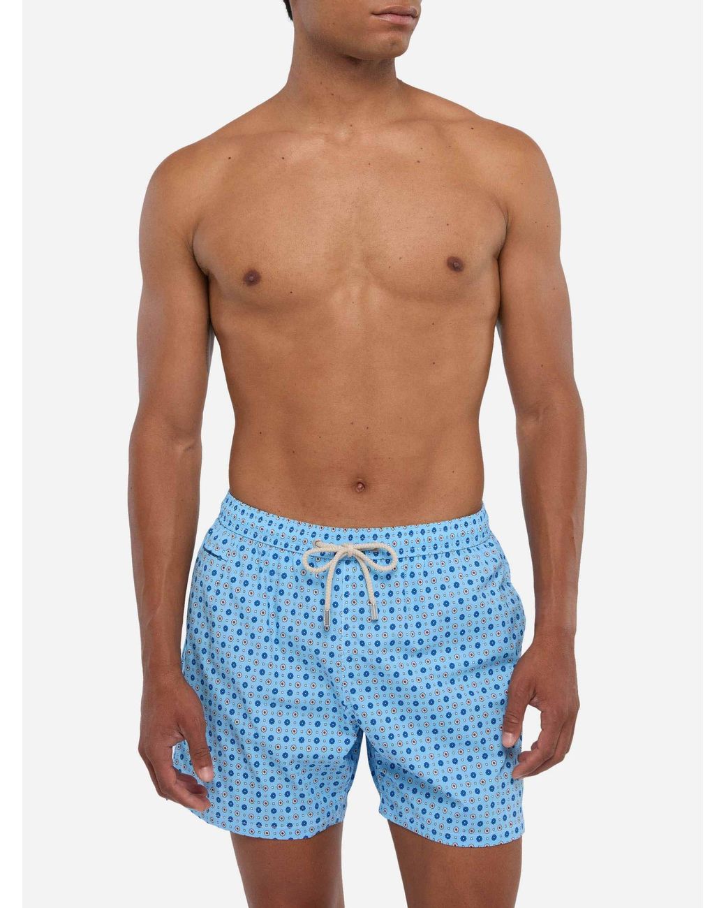 Mc2 Saint Barth Blue Lighting Micro Stretch Swimsuit for men