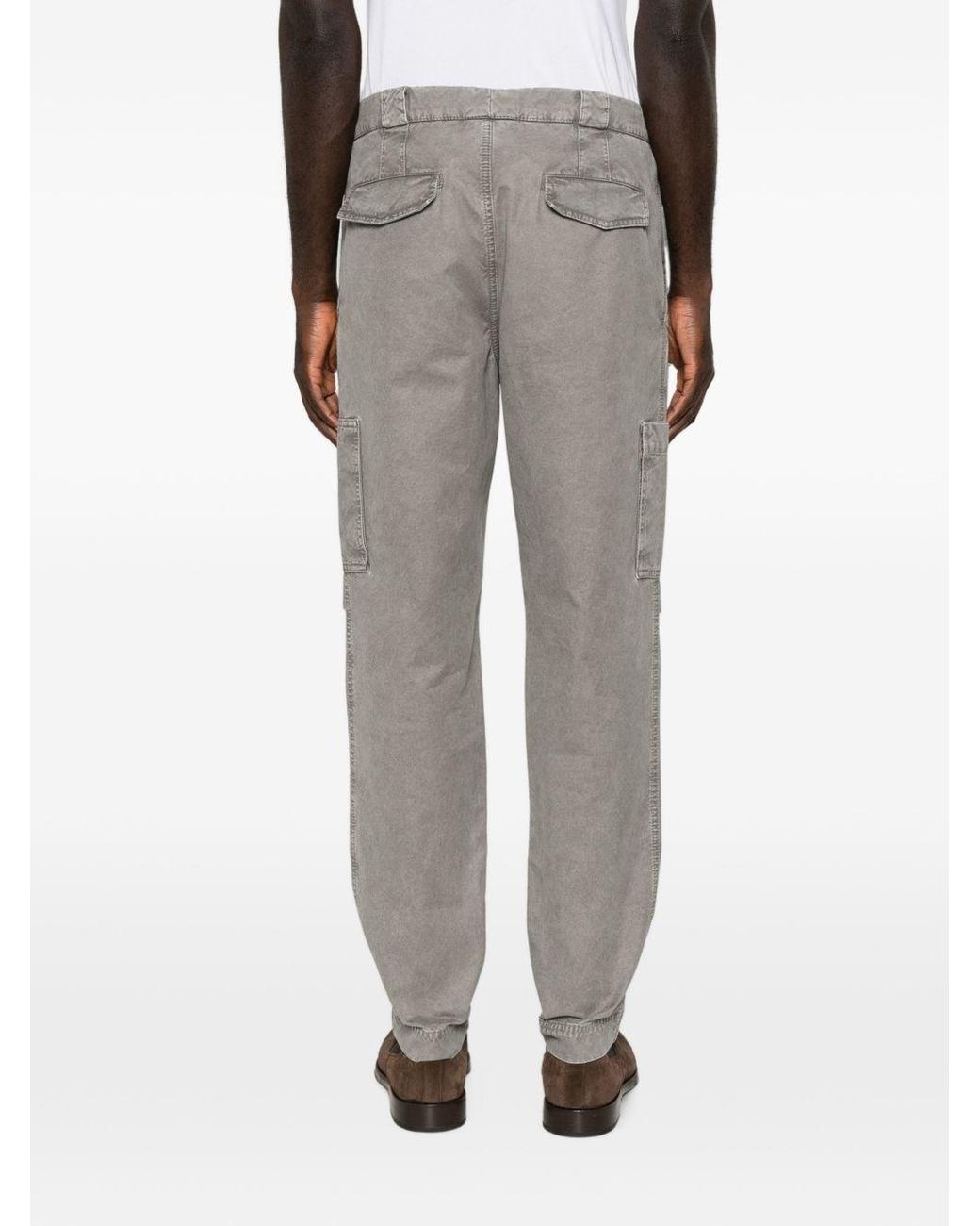 Brunello Cucinelli Gray Cotton Trousers for men