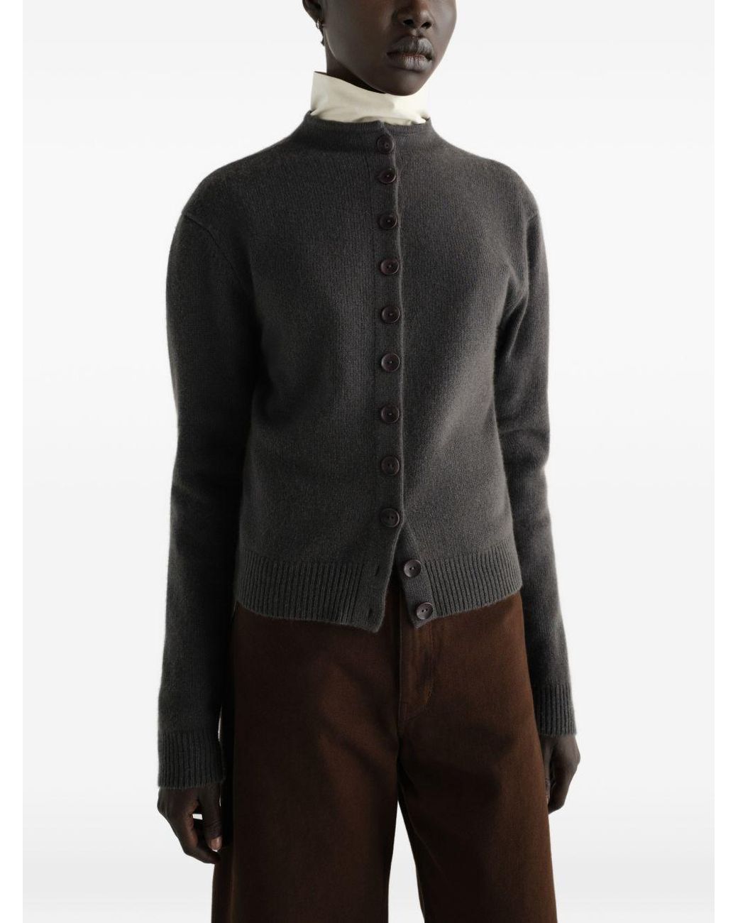 Lemaire Gray Cashmere Cardigan
