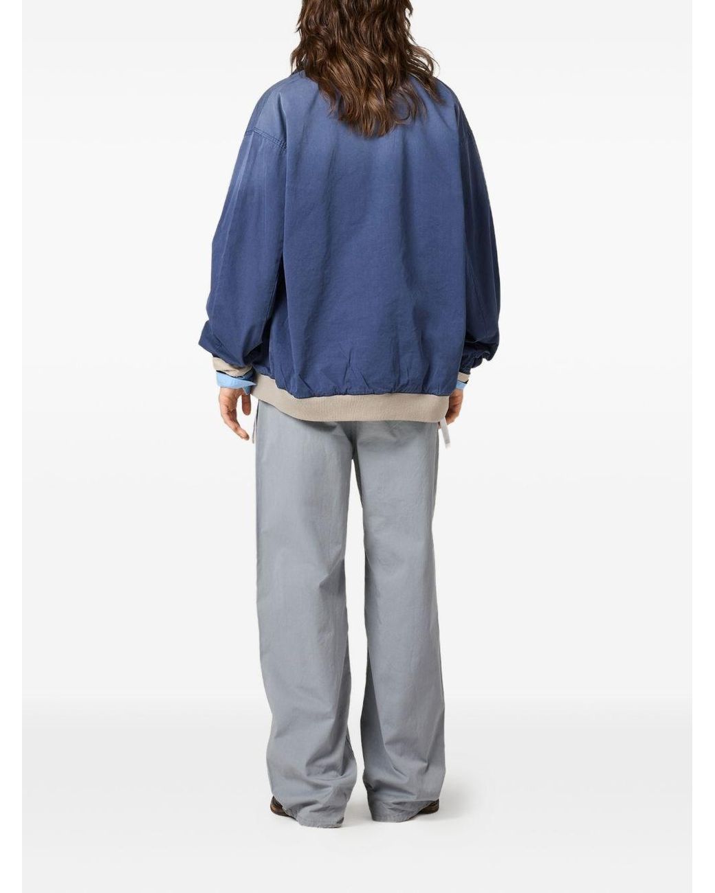 Miu Miu Gray Cotton Trousers