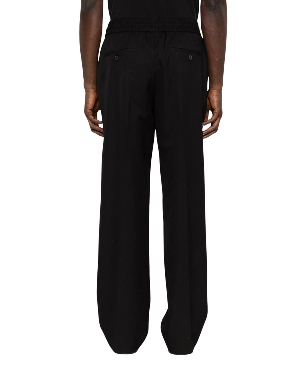 Drole de Monsieur Black Drawstring Trousers for men