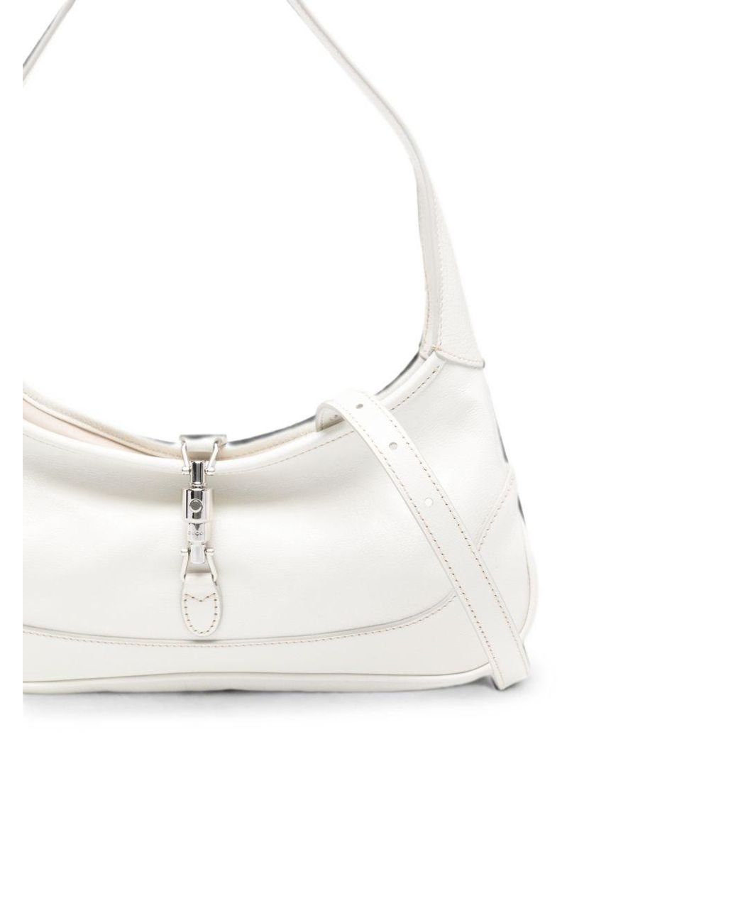 Gucci White Jackie Slim Small Shoulder Bag