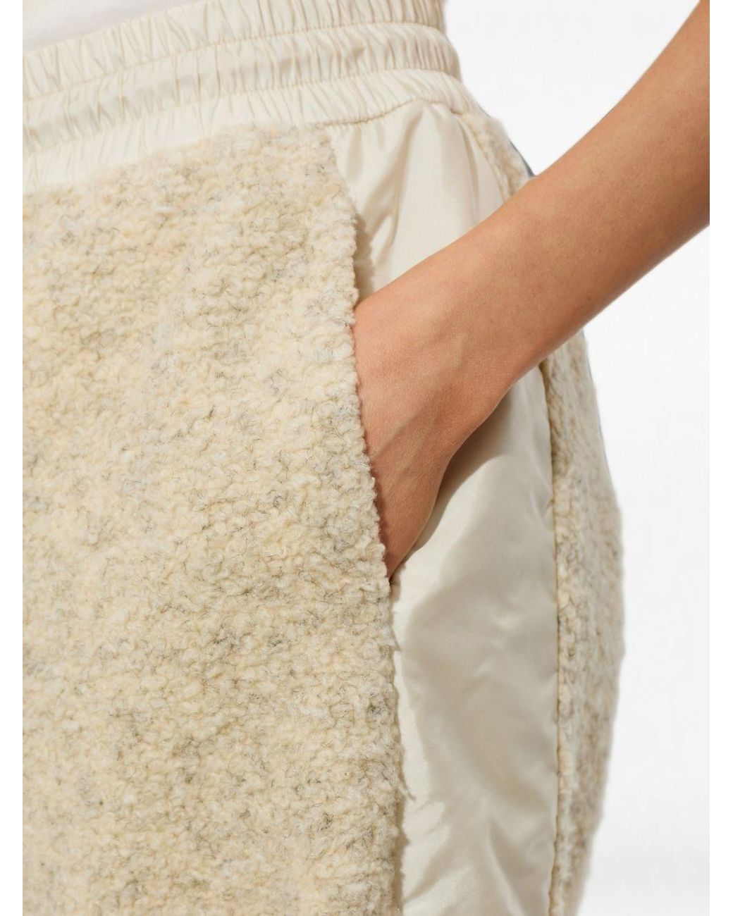 Moncler Natural Cotton Blend Trousers