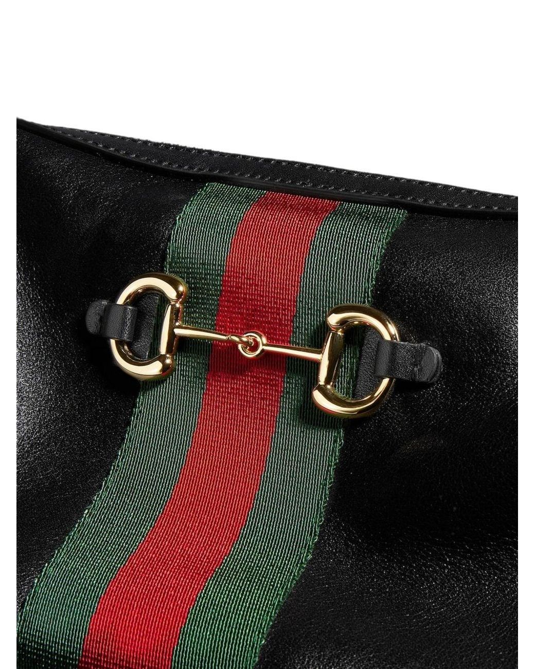 Borsa A Tracolla Horsebit Web di Gucci in Black