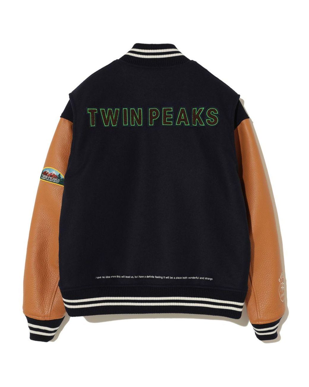 Undercover Twin Peaks Varsity Jacket in Blue for Men | Lyst