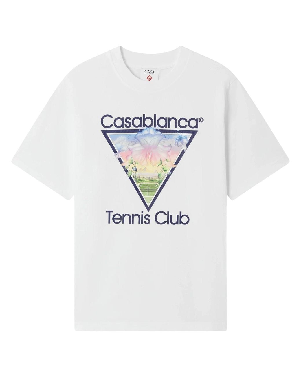 Casablanca White Tennis Club Icon T-Shirt for men