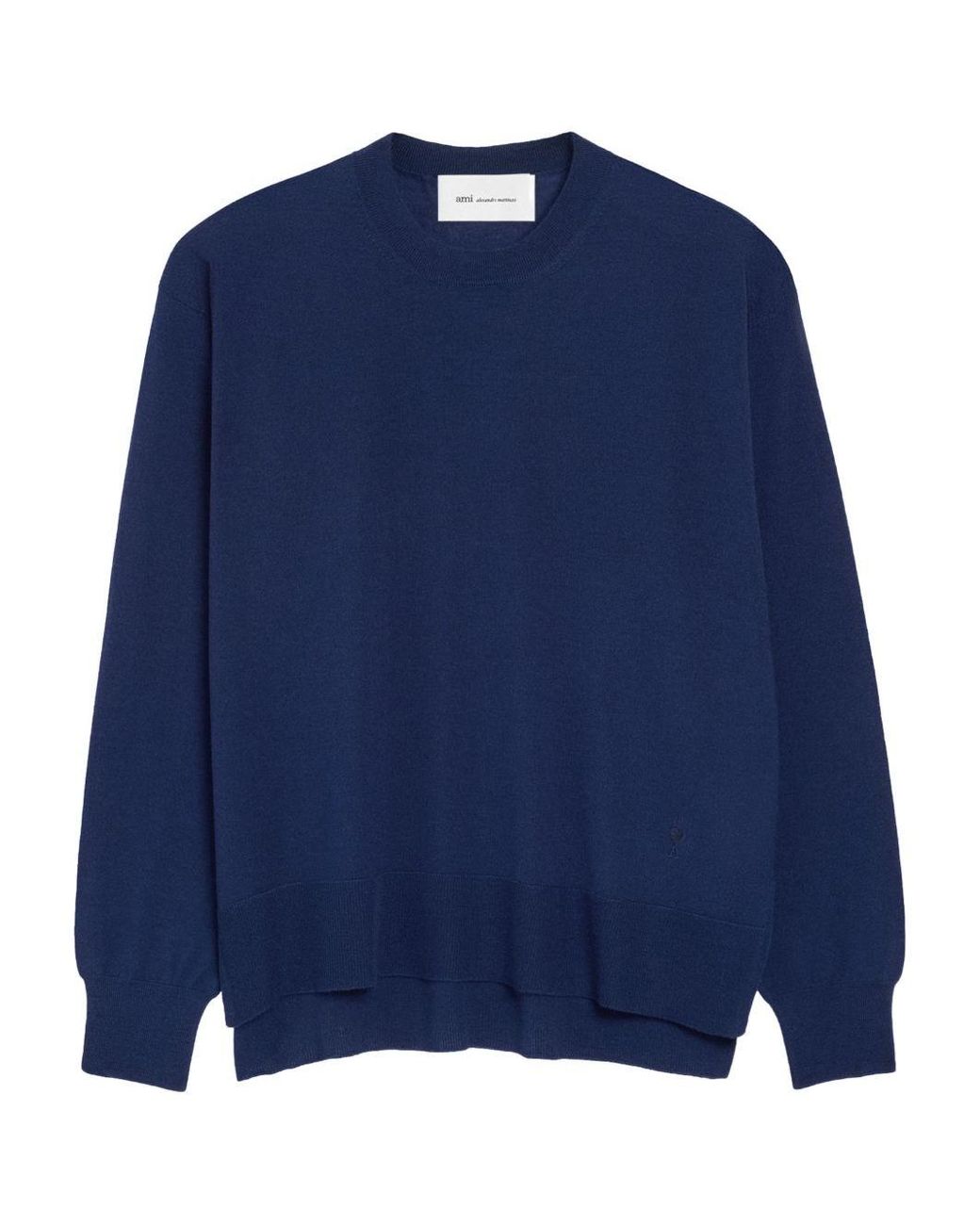 AMI Blue Ami De Coeur Sweater for men