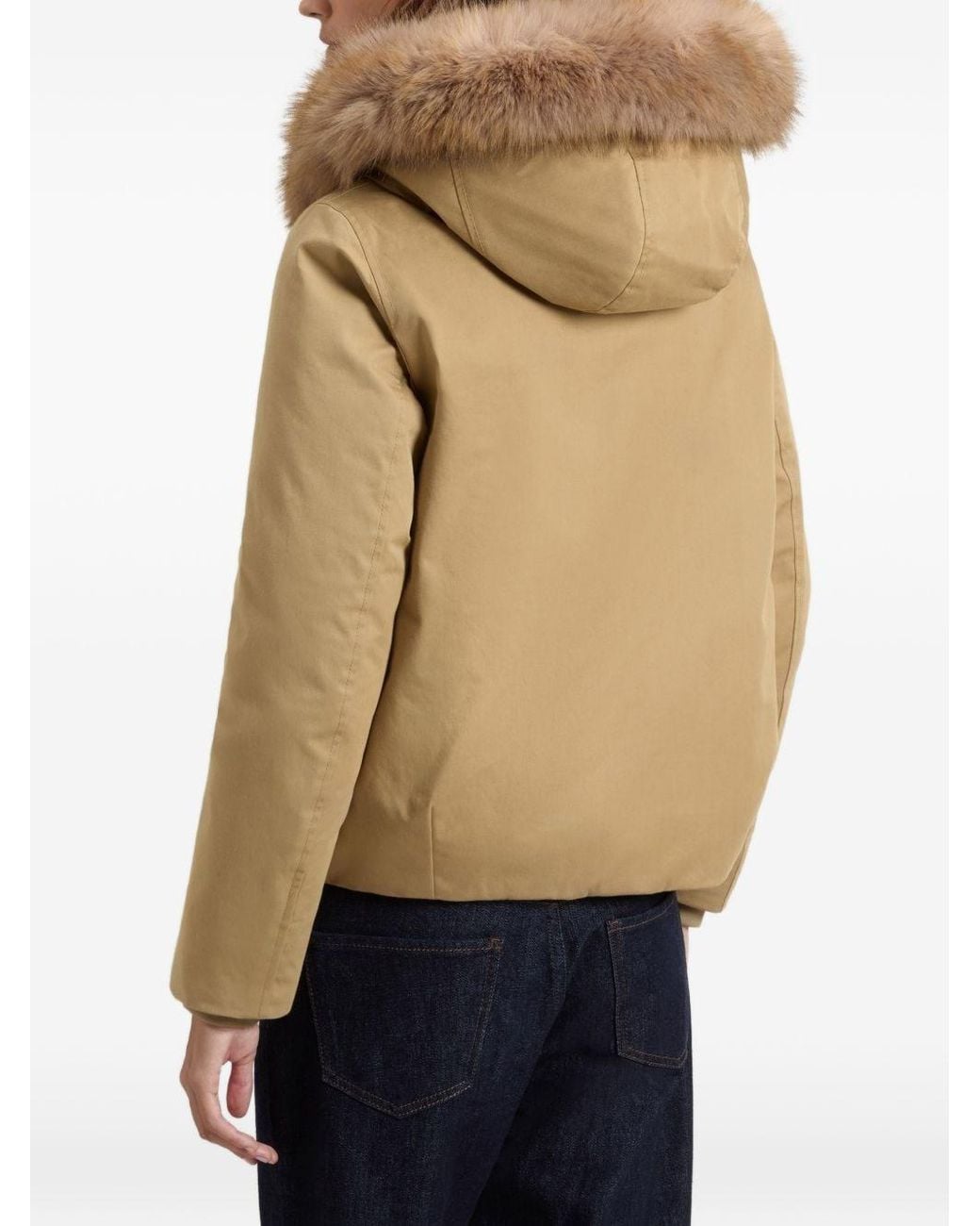 Woolrich Natural Best Short Parka Coat By