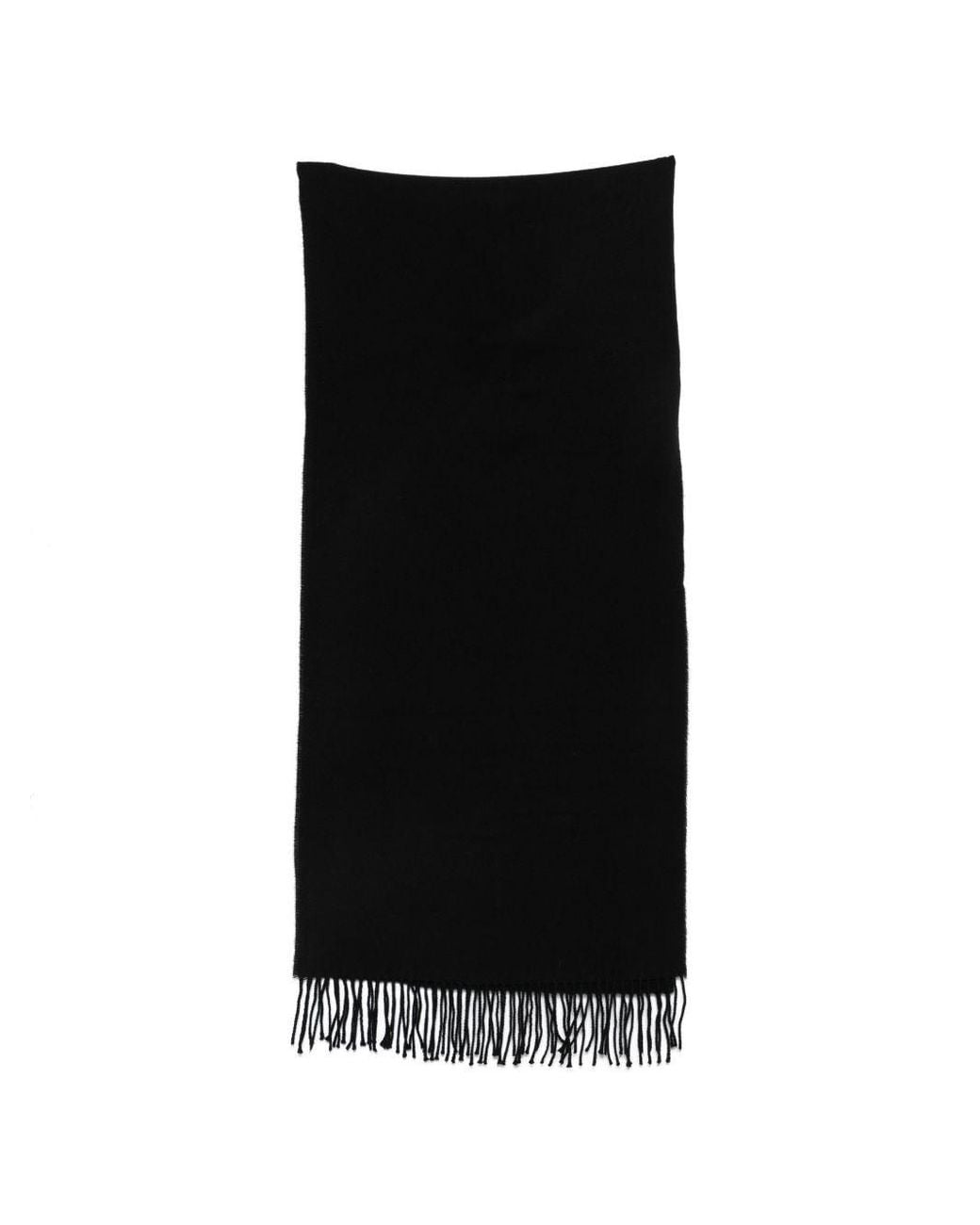 Emporio Armani Black Wool Hooded Scarf