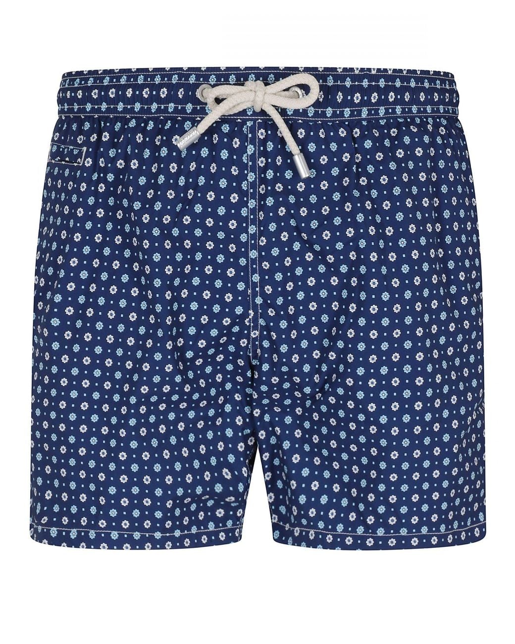 Mc2 Saint Barth Blue Lighting Micro Stretch Swimsuit for men