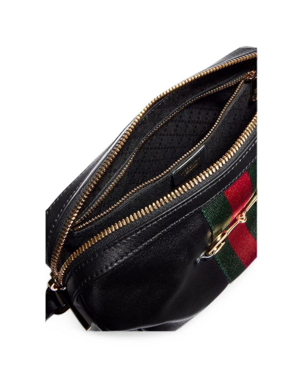 Borsa A Tracolla Horsebit Web di Gucci in Black