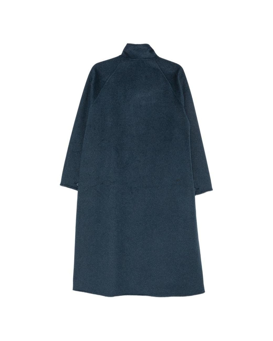 Emporio Armani Blue Wool Blend Coat