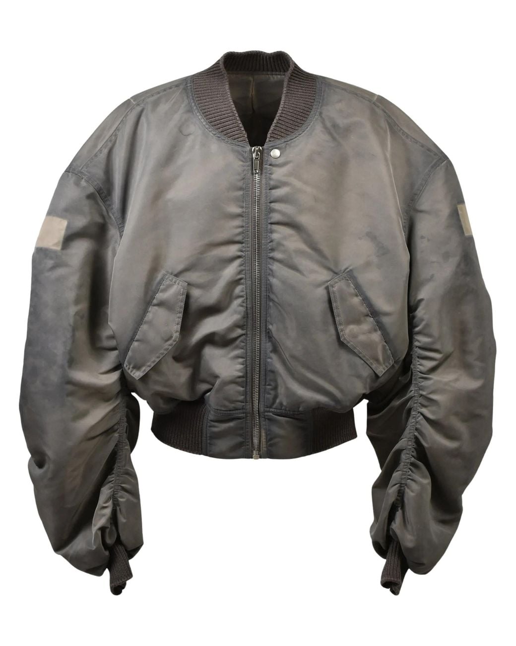 Rick Owens Gray Secchia Bomber Jacket for men