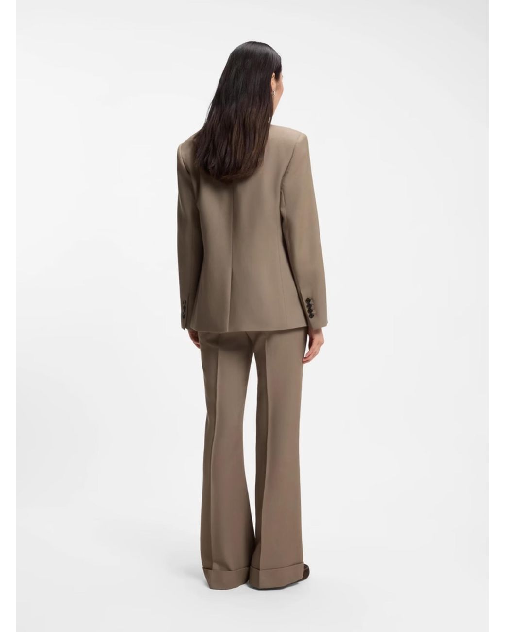 Boss Brown Double-Breasted Blazer