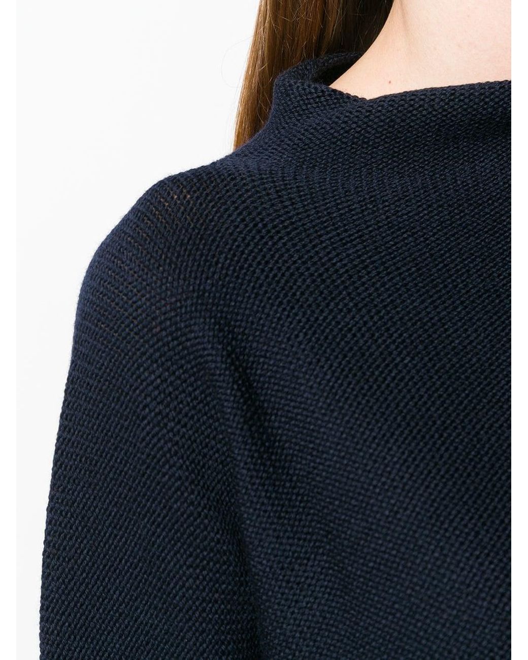 Daniela Gregis Black Wool Turtle-Neck Sweater