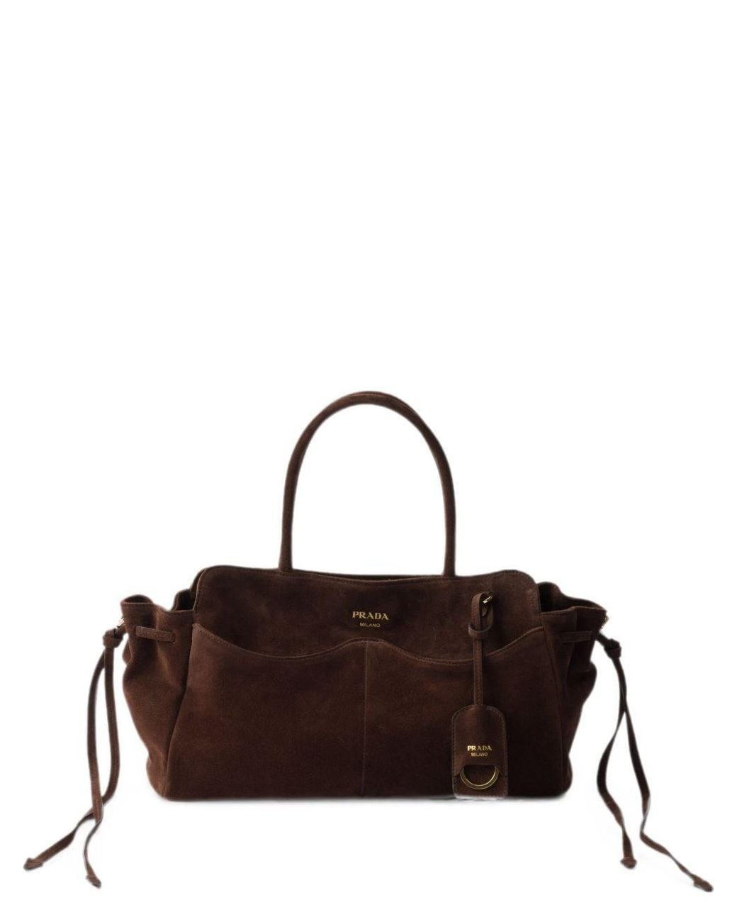 Prada Brown Allusion Large Leather Tote
