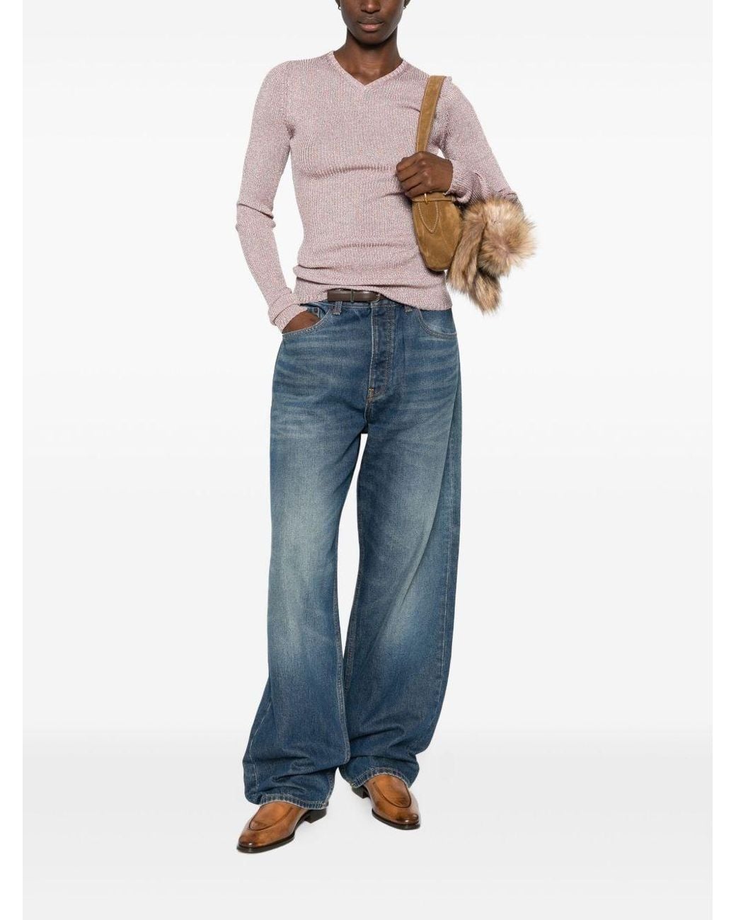 Miu Miu Pink Crewneck Sweater
