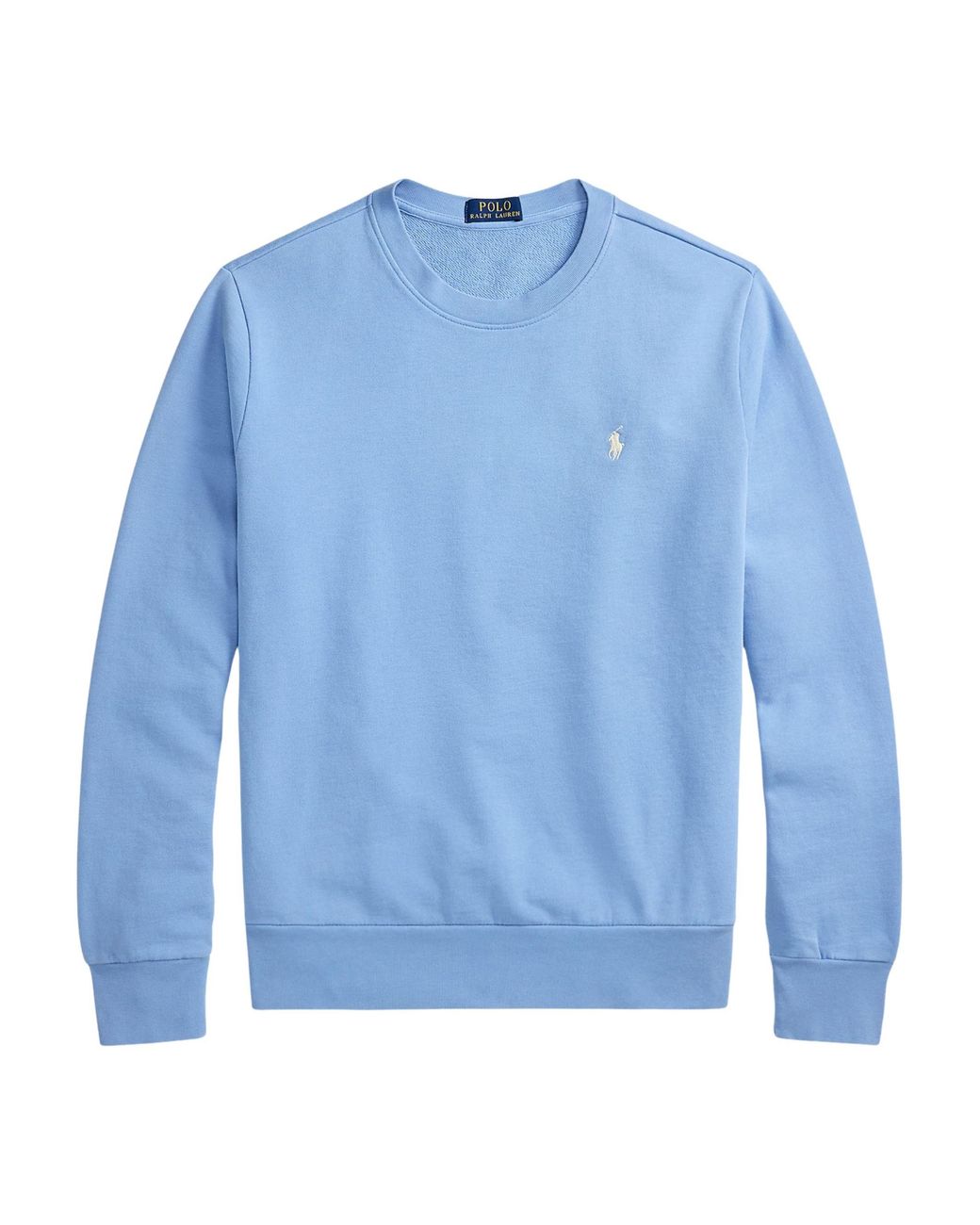 Ralph Lauren Blue Loopback Fleece Sweatshirt for men