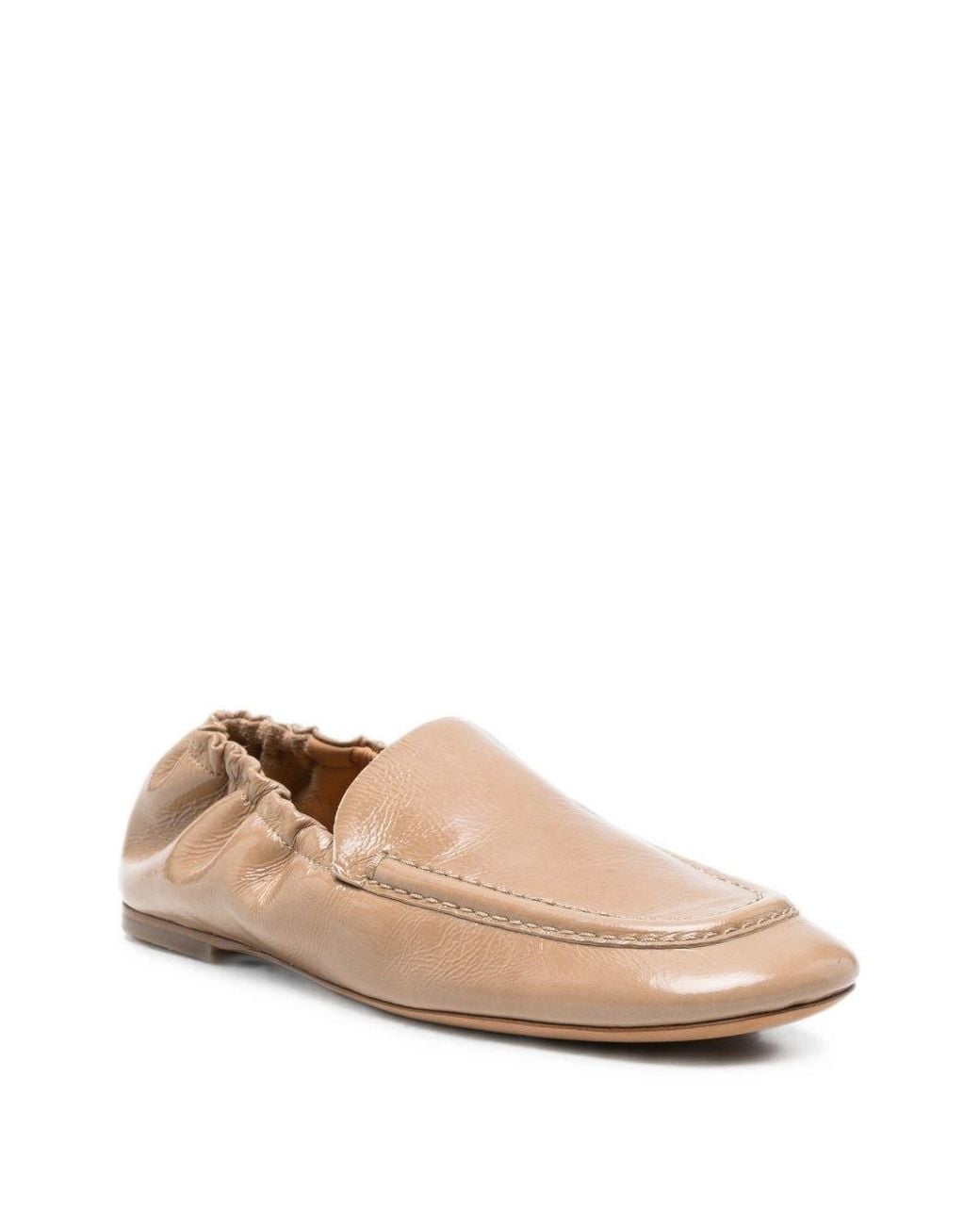 Odissi Natural Juno Leather Loafers