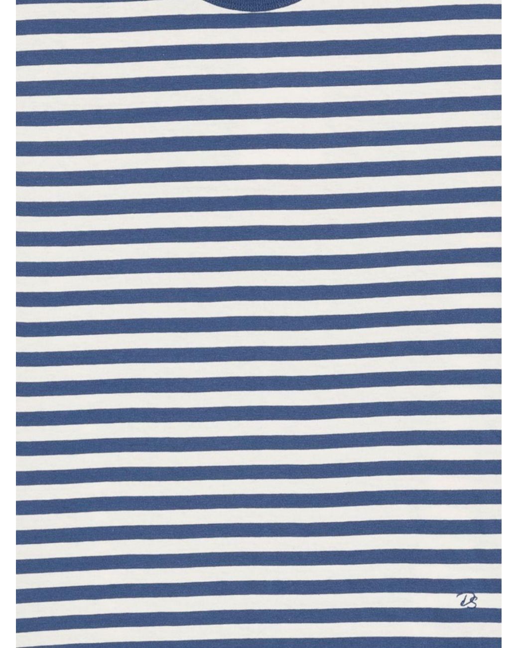 DUNST Blue Striped Cotton T-Shirt